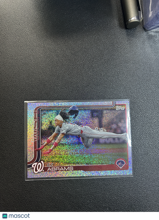 2025 Topps Series 1 CJ ABRAMS #122 Glitter Foil