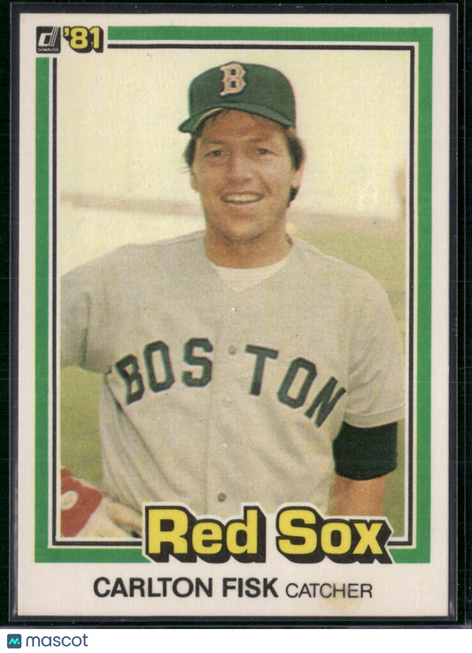1981 Donruss CARLTON FISK #335 Wax Stains (EX)