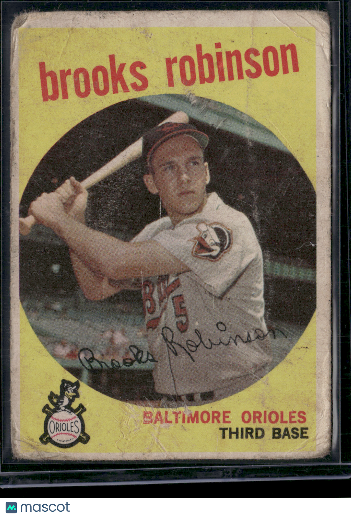 1959 Topps BROOKS ROBINSON #439 Scratches Wrinkles (Good)