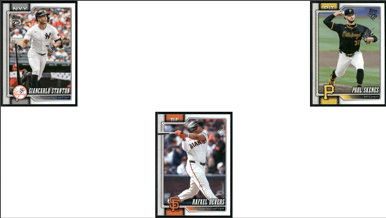 2026 Topps STARS OF MLB 7 ~ CARDLOT Yoshinobu Yamamoto/ Paul Skenes (NM)