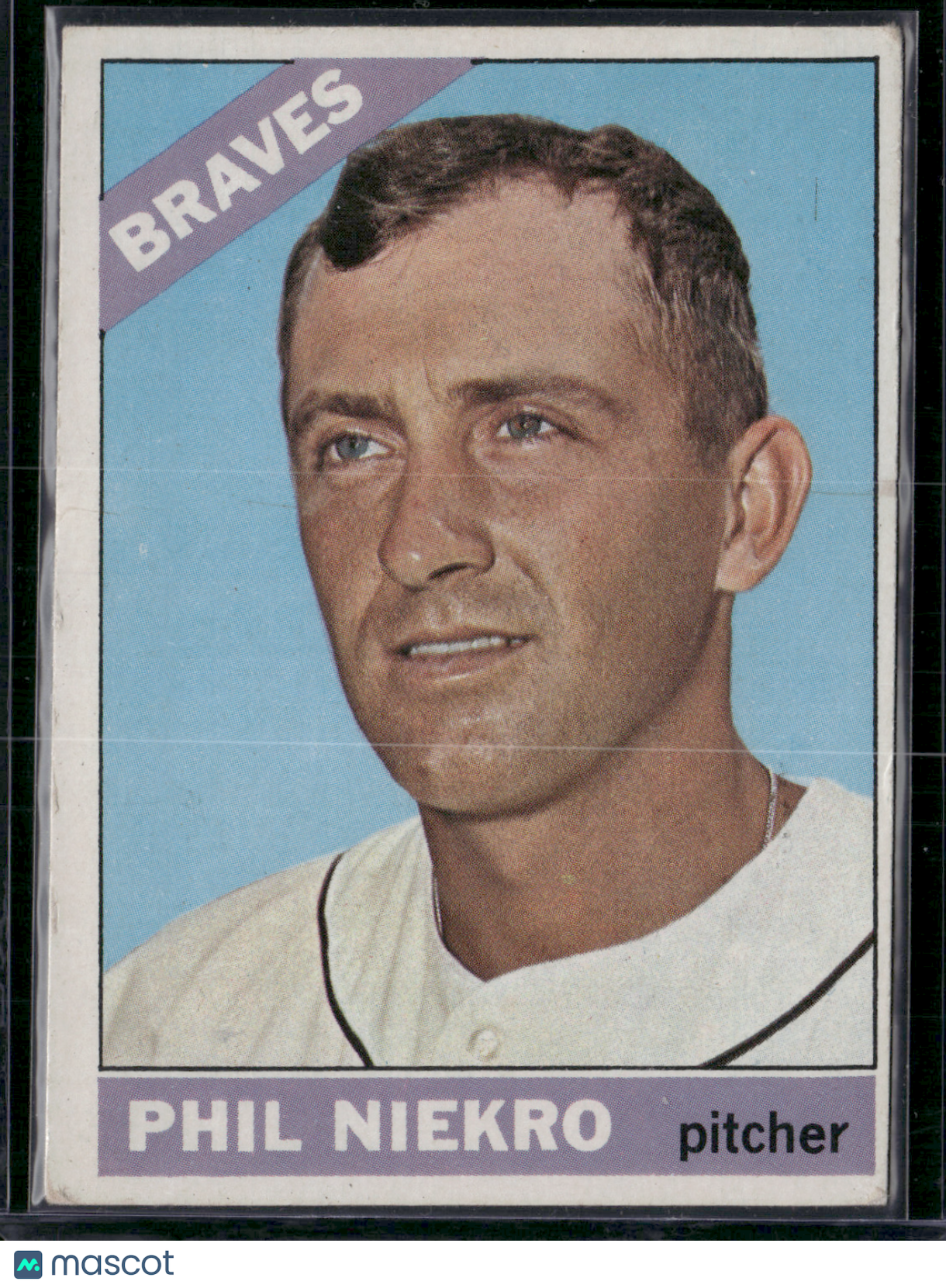 1966 Topps PHIL NIEKRO #28 Light Scratches (VG-VG/EX)