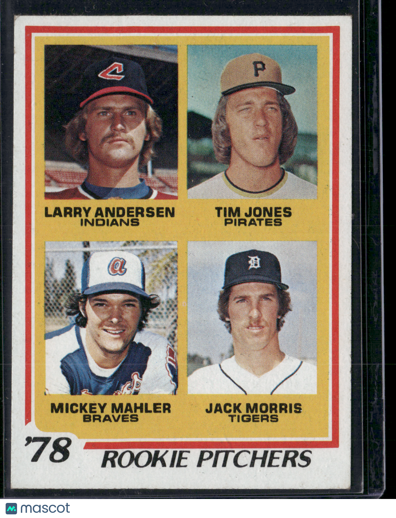 1978 Topps JACK MORRIS/ANDERSON/JONES/MAHLER #703 78 Rookie Pitchers(EX-EX/MT)