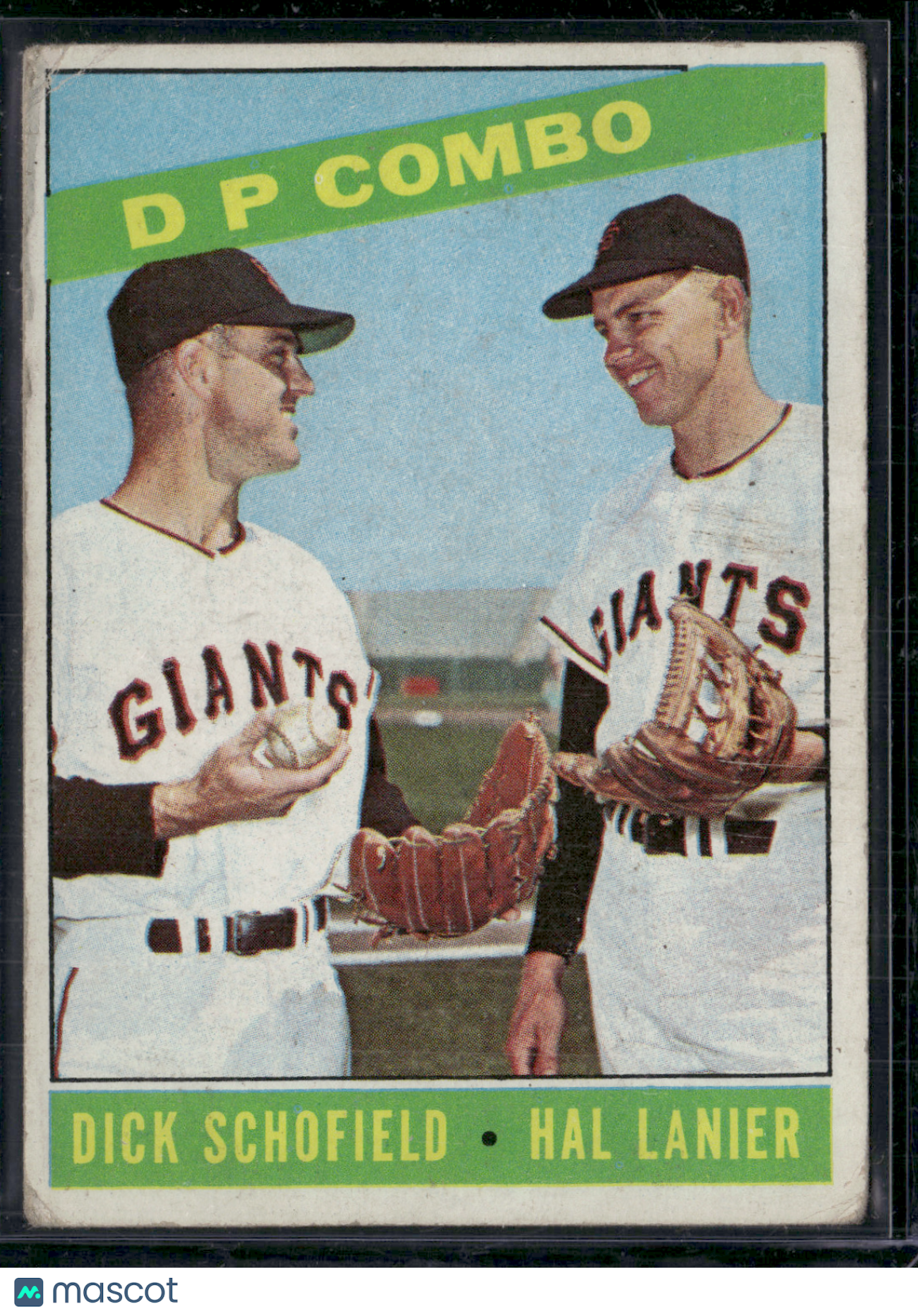 1966 Topps DICK SCHOFIELD/HAL LANIER #156 DP COMBO (VG-VG/EX)