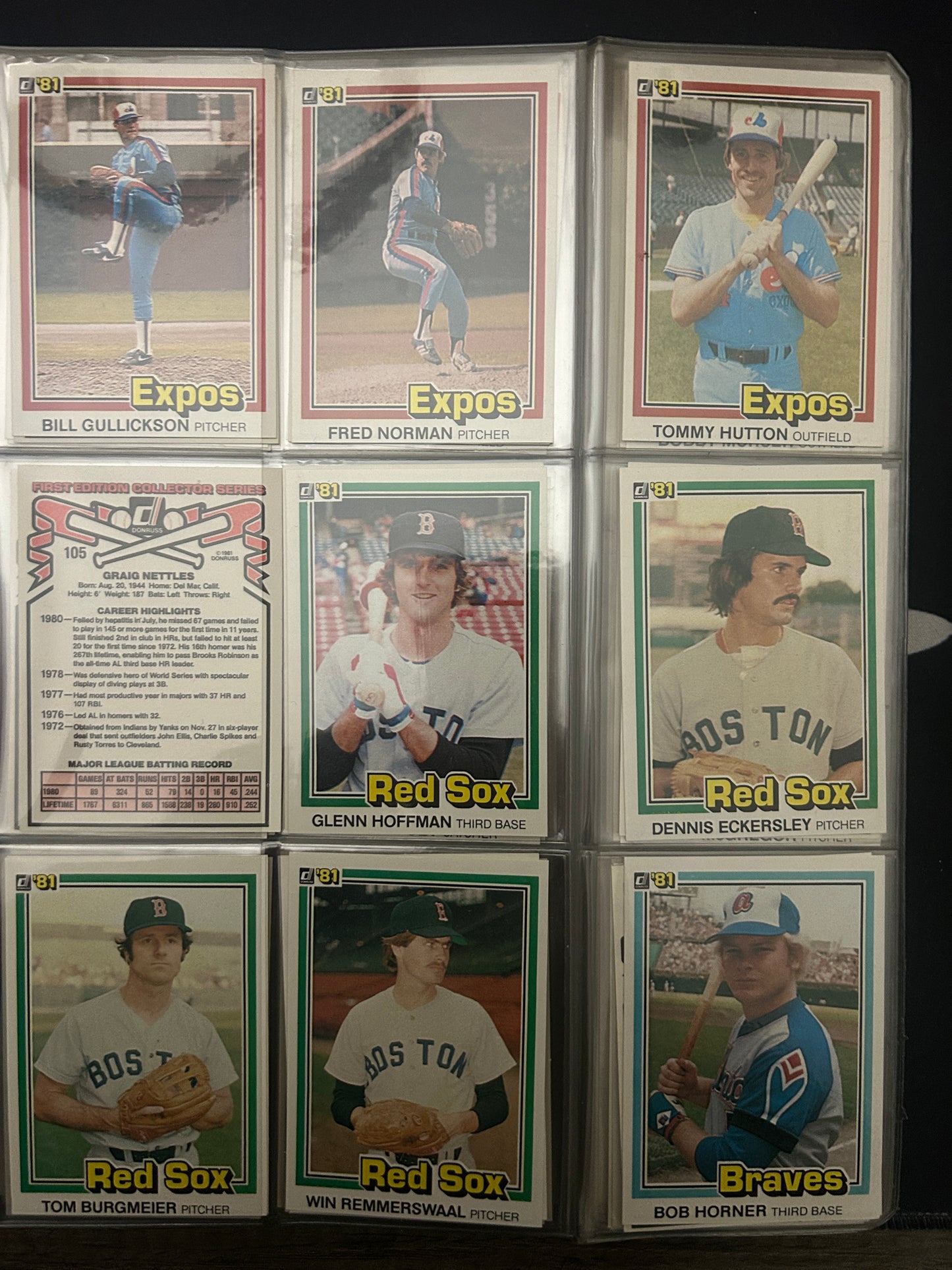 1981 Donruss NEAR COMPLETE SET 565/605 (EX-NM)