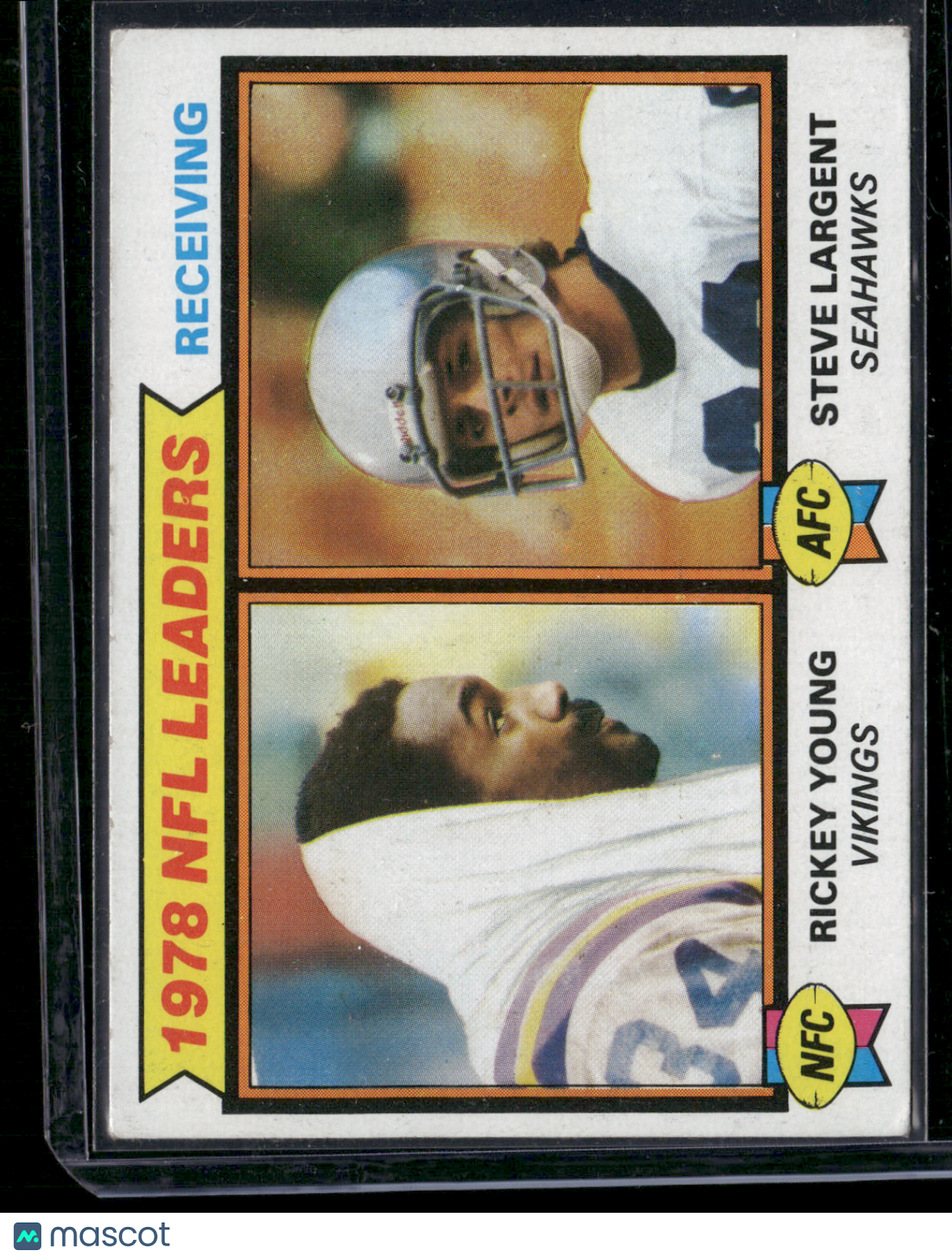 1979 Topps RICKEY YOUNG/STEVE LARGENT #2 1978 NFL Leaders Receiving (VG)