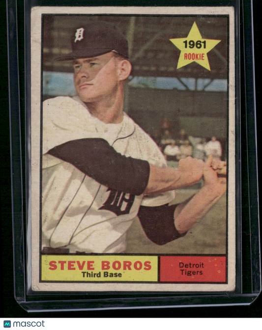 1961 Topps STEVE BOROS #348 Rookie Card RC