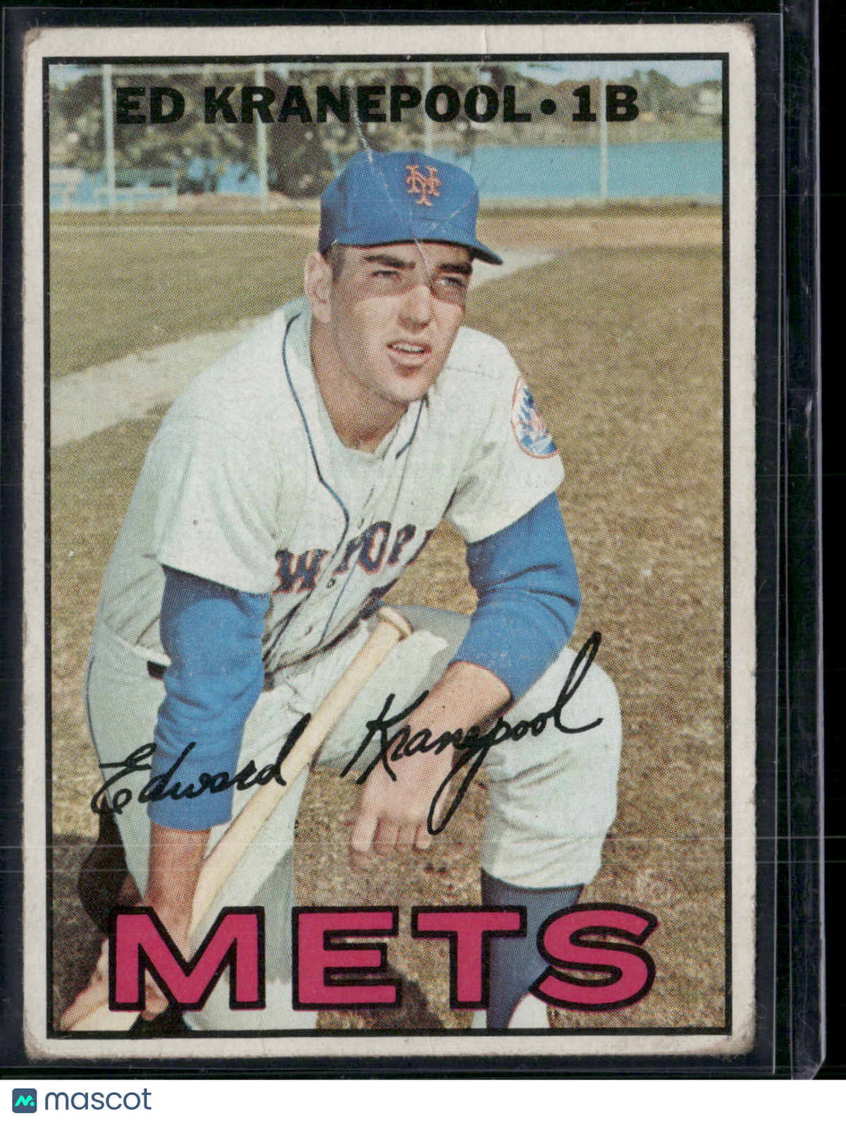 1967 Topps ED KRANEPOOL #452 Wrinkles (VG)
