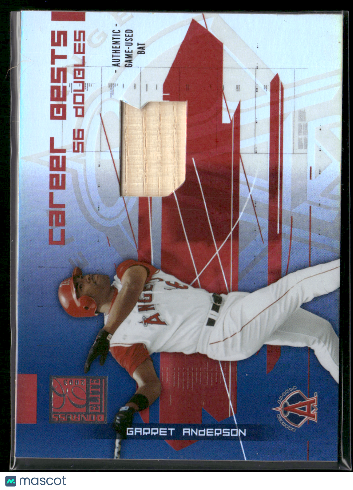 2003 Elite GARRET ANDERSON #CB-3 Career Best 238/500 (NM)