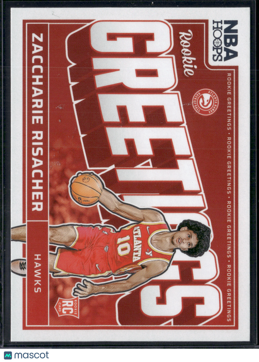 2024 NBA Hoops ZACCHARIE RISACHER #15 Rookie Greetings
