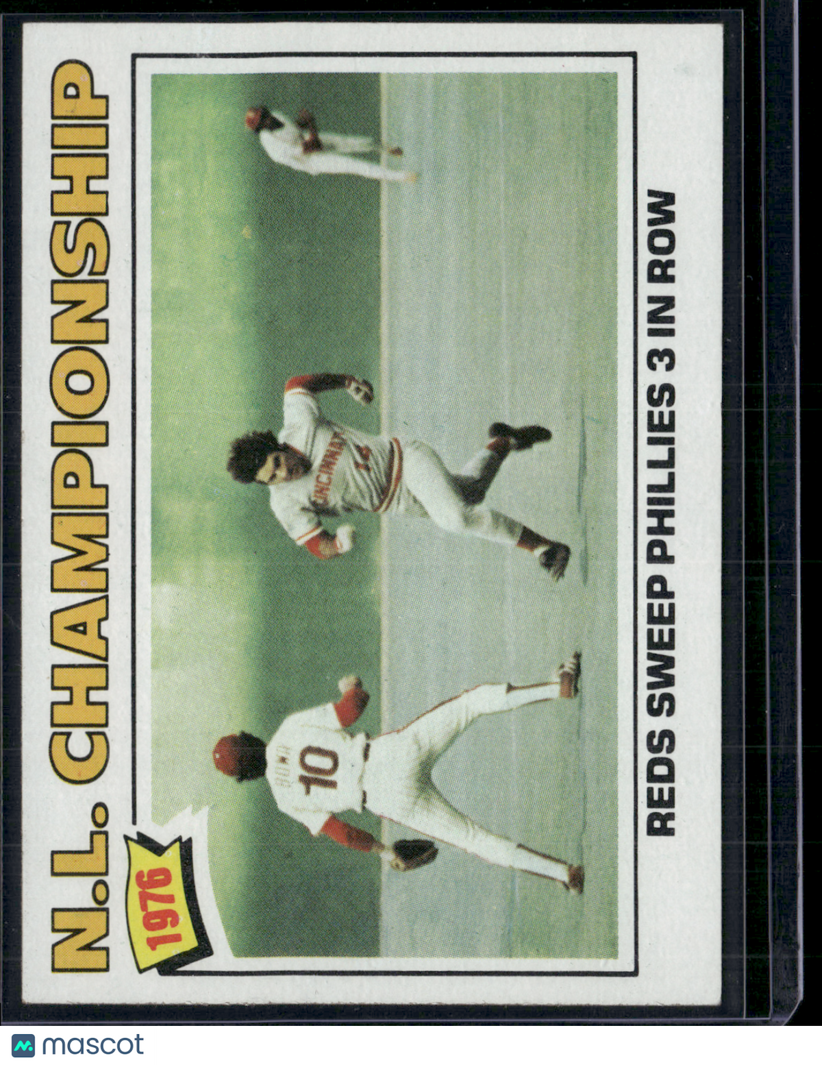 1977 Topps NL CHAMPIONSHIP - PETE ROSE #277 Reds Sweep Phillies 3 In Row (EX/MT)