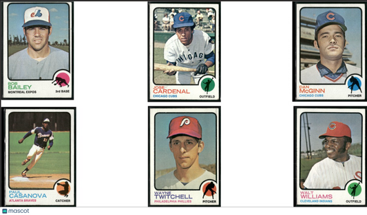 1973 Topps 6 ~ CARDLOT Bob Bailey/Walt Williams (VG-VG/EX)