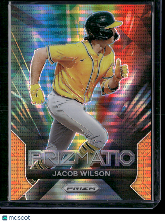 2024 Prizm JACOB WILSON #13 Prizmatic Orange 348/399