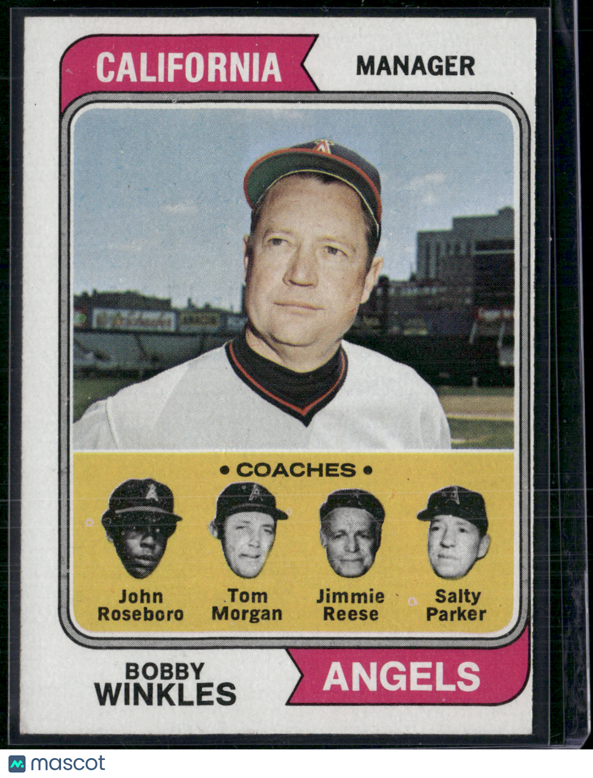 1974 Topps BOBBY WINKLES #276 (EX-EX/MT)