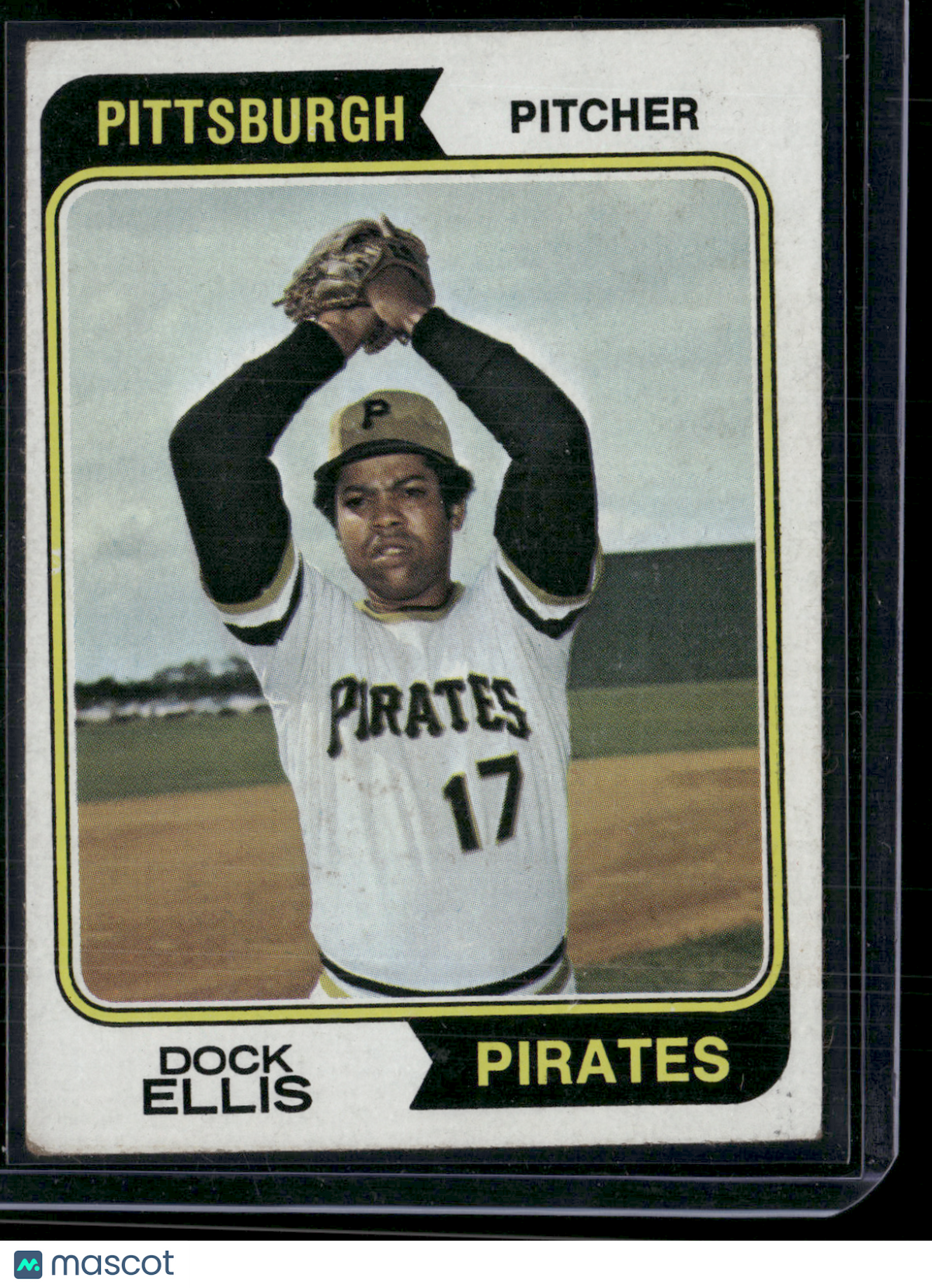 1974 Topps DOCK ELLIS #145 Miscut (VG/EX)