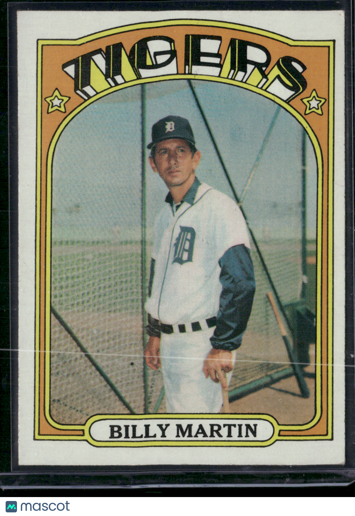 1972 Topps BILLY MARTIN #33 (VG/EX)