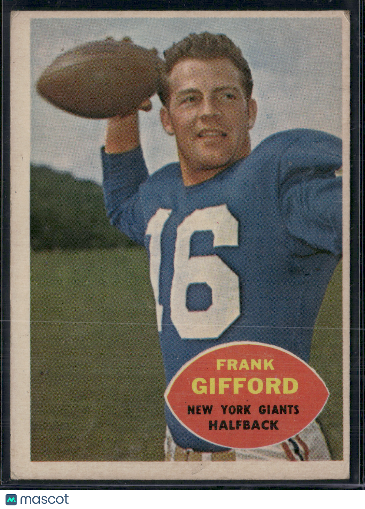 1960 Topps FRANK GIFFORD #74 (VG/EX)