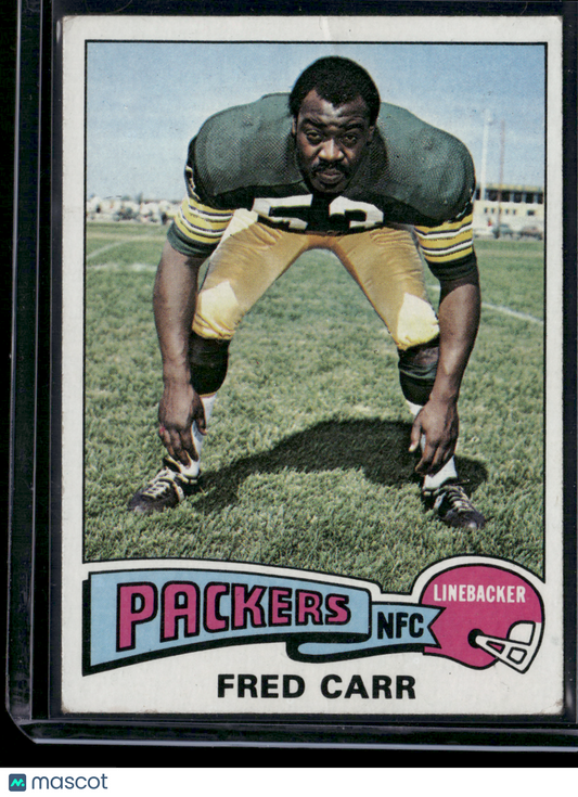 1975 Topps FRED CARR #233 (Good - Wrinkle, Crease)