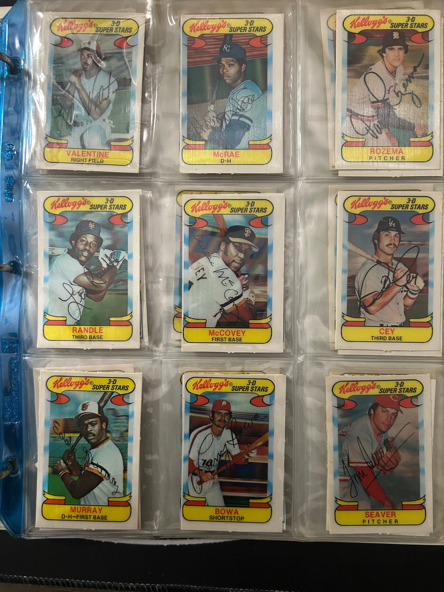 1978 3D Super Stars COMPLETE SET 57/57 Cards (VG-VG/EX)