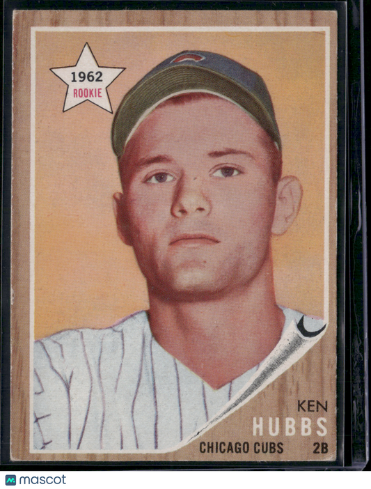 1962 Topps KEN HUBBS #461 Rookie RC