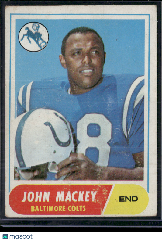 1968 Topps JOHN MACKEY #74 (VG-VG/EX)