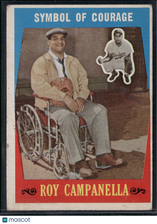 1959 Topps ROY CAMPANELLA #550 SYMBOL OF COURAGE