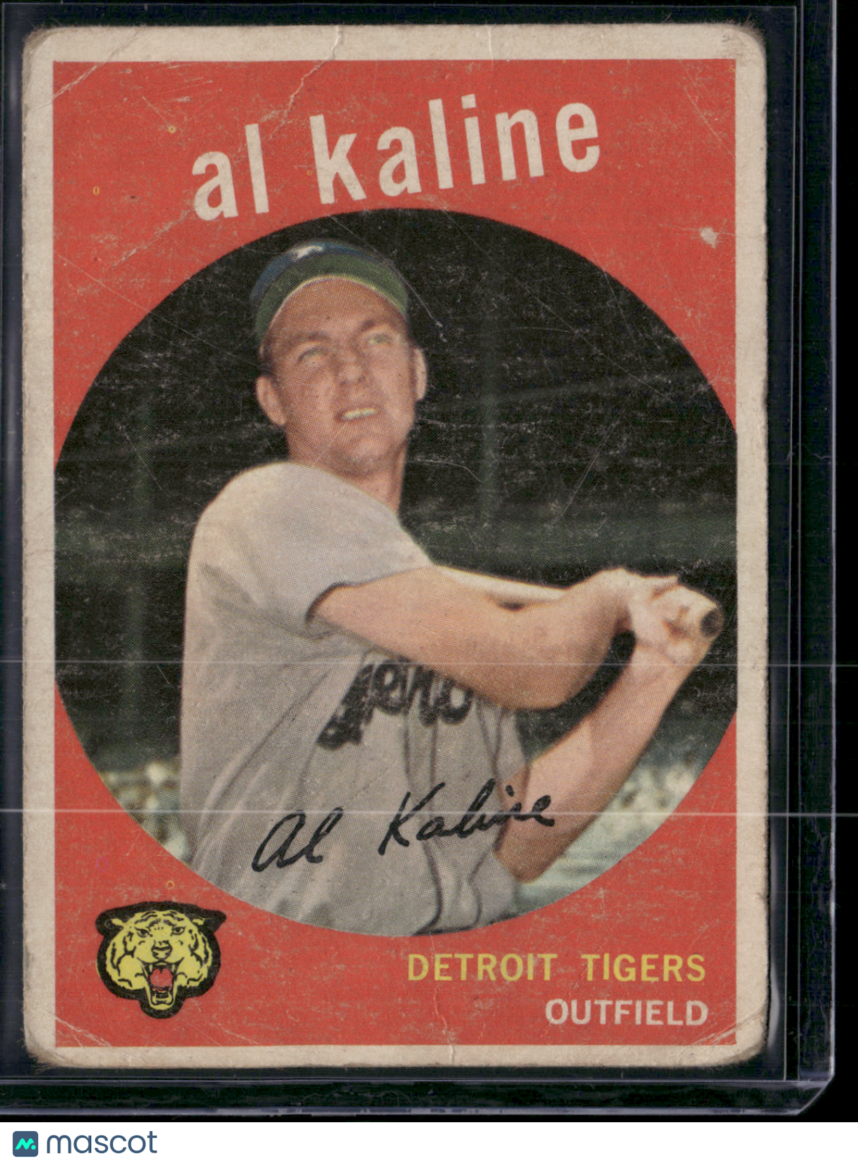 1959 Topps AL KALINE #360 Light Scratches Wrinkles (Good)