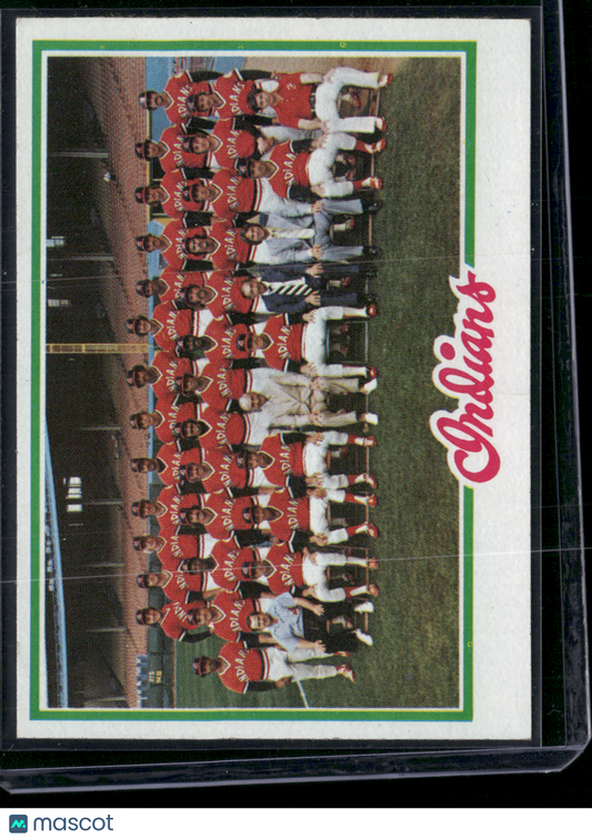 1978 Topps CLEVELAND INDIANS #689 (EX)