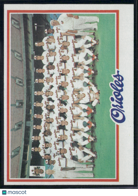 1978 Topps BALTIMORE ORIOLES #96 (EX-EX/MT)