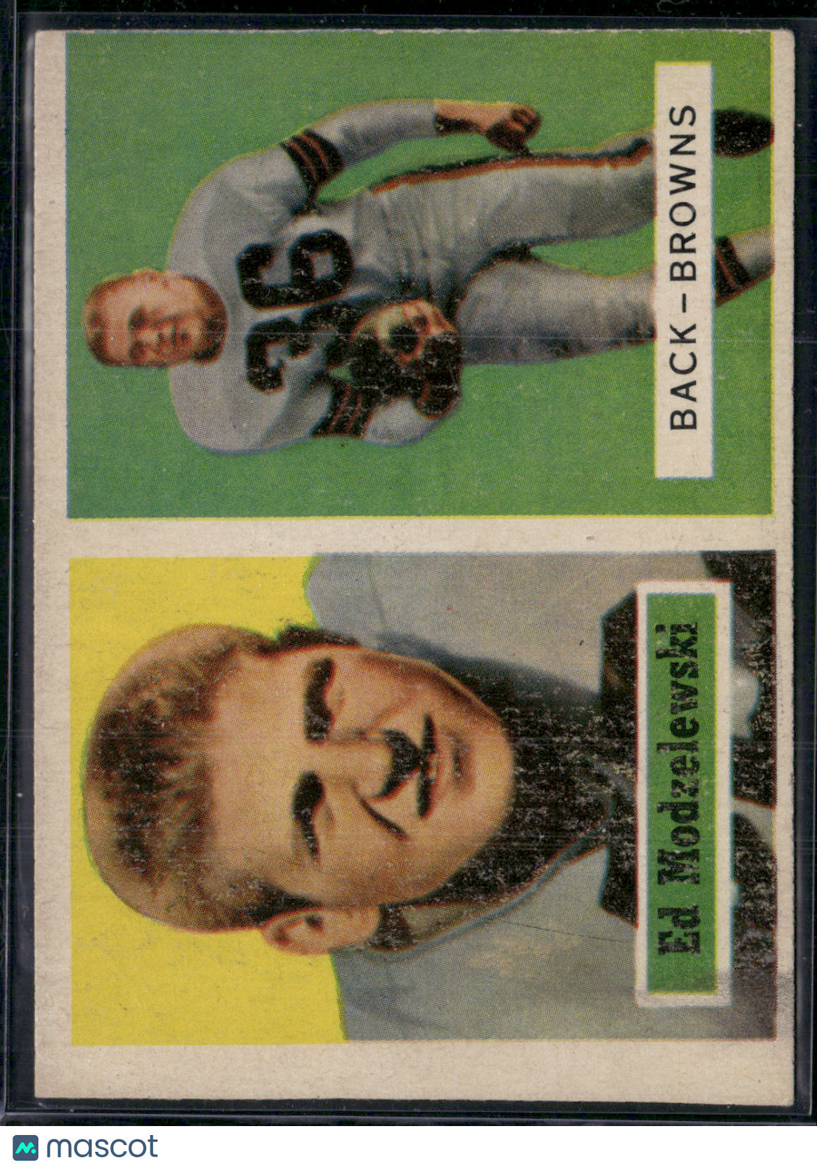 1957 Topps ED MODZELEWSKI #127 Miscut (VG-VG/EX)