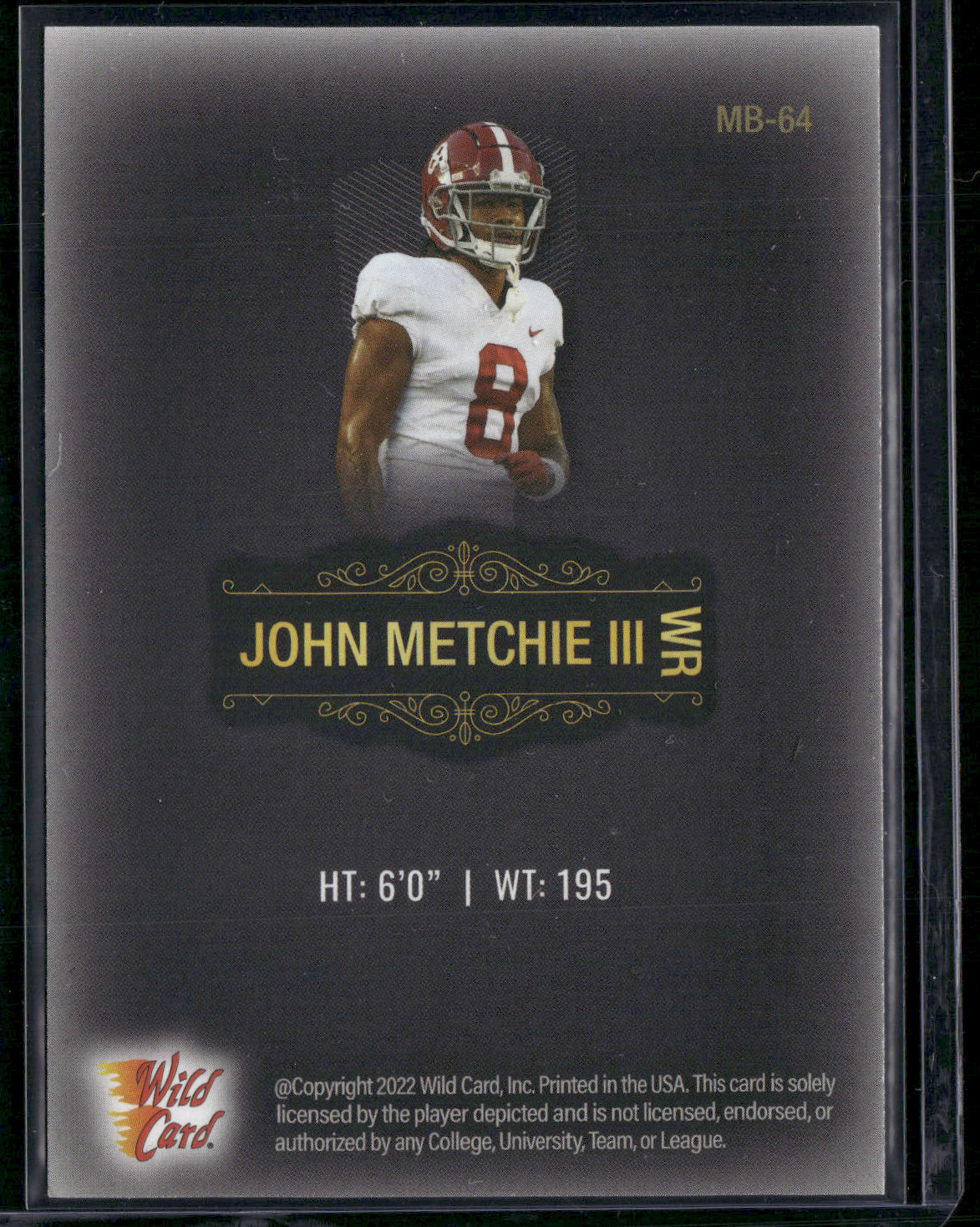 2022 Matte JOHN METCHIE III #MB-64 Edge Chipping (EX/MT-NM)