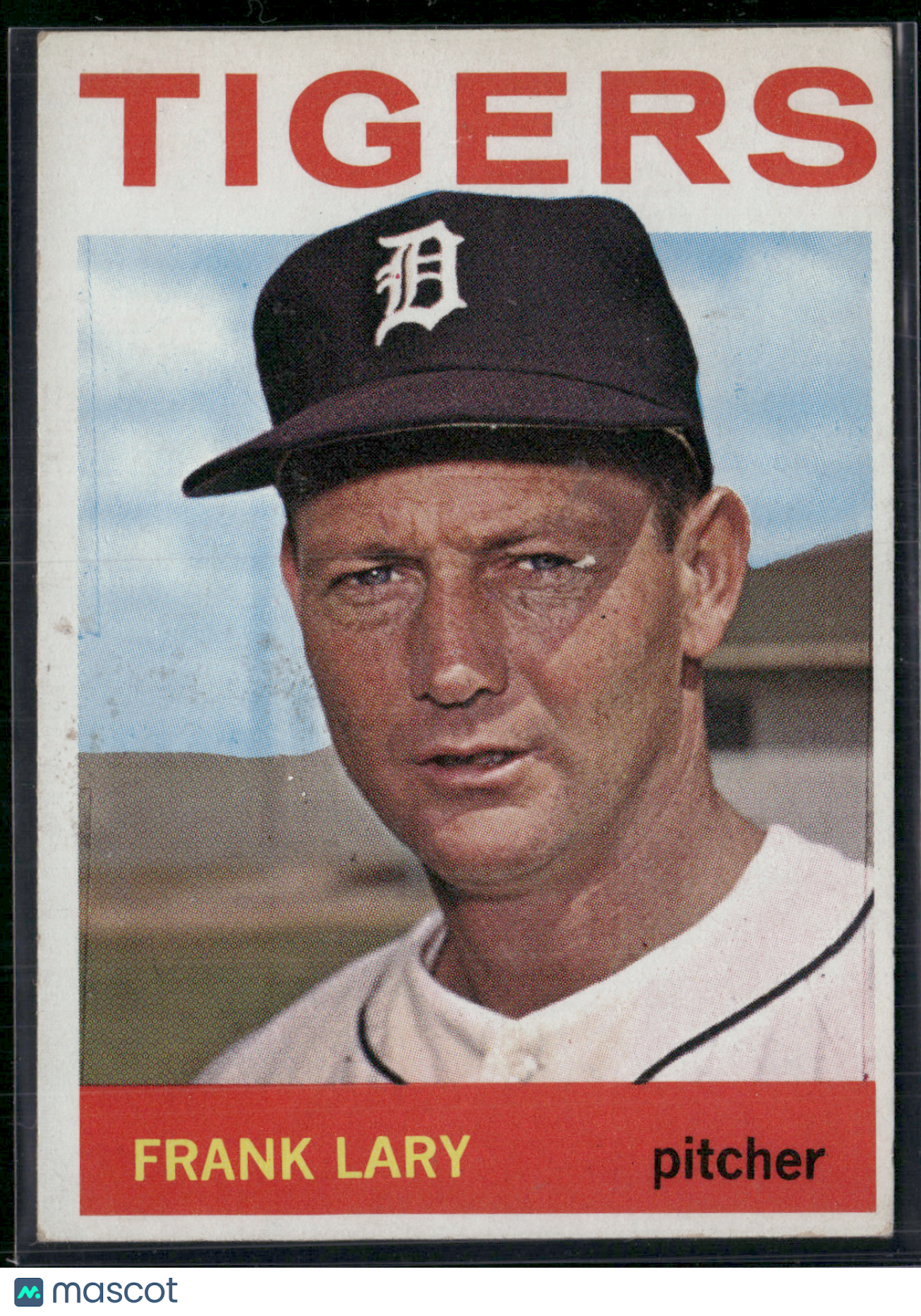 1964 Topps FRANK LARY #197 Light Wax Stain (VG/EX-EX)