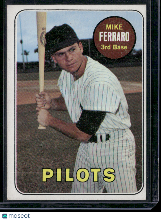 1969 Topps MIKE FERRARO #83 Print Speckling (VG)