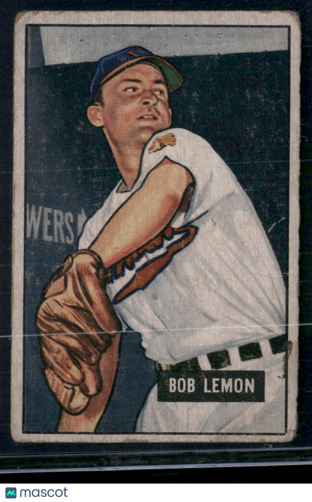 1951 Bowman BOB LEMON #53 Light Wrinkle (Good)
