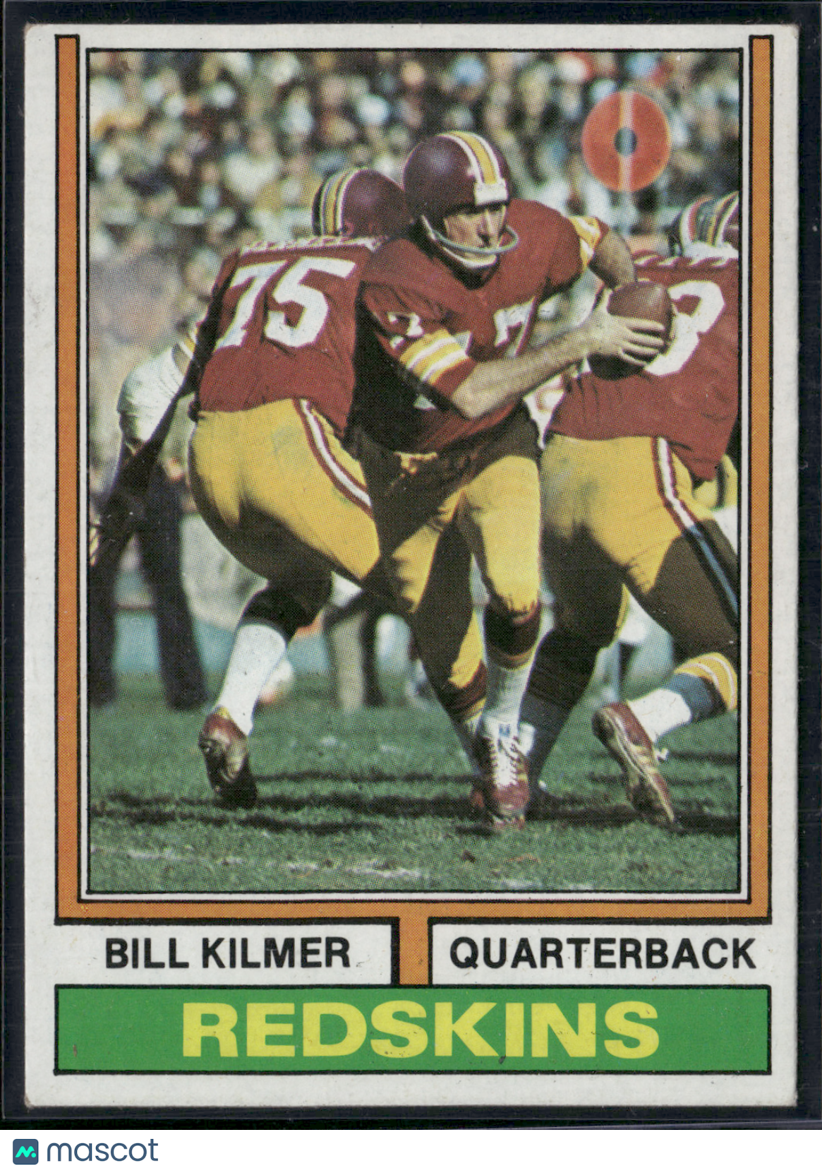 1974 Topps BILL KILMER #58 Light Wrinkle on Back (VG/EX)