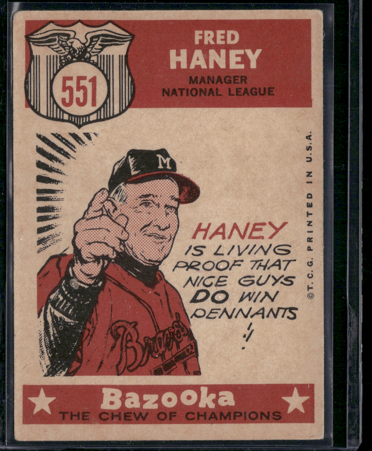 1959 Topps FRED HANEY #551 59 All Star (VG)