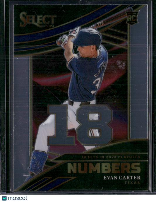 2024 Select Baseball EVAN CARTER #4 Numbers Rookie RC