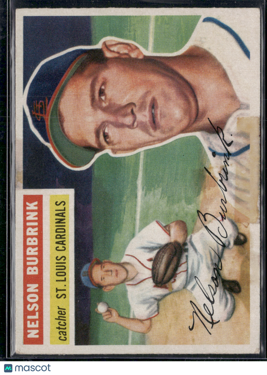 1956 Topps NELSON BURBRINK #27 Tape Stains