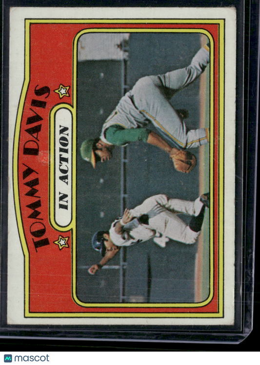 1972 Topps TOMMY DAVIS #42 IN ACTION