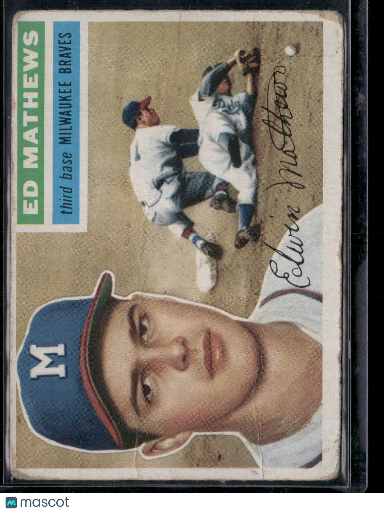 1956 Topps ED MATHEWS #107