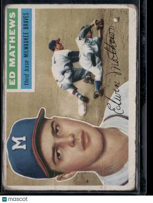 1956 Topps ED MATHEWS #107