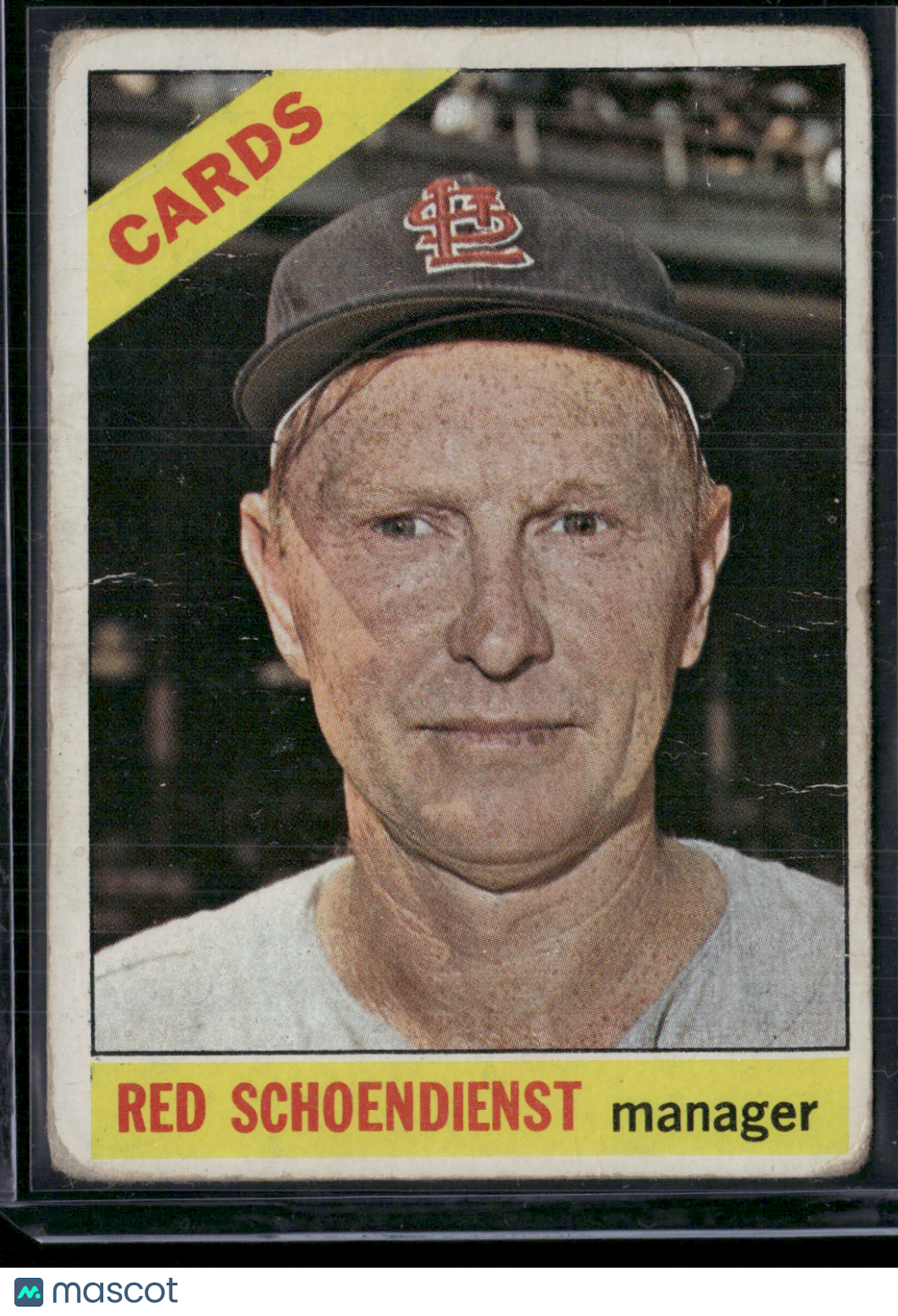 1966 Topps RED SCHOENDIENST #76 Light Wrinkles (Good-VG)