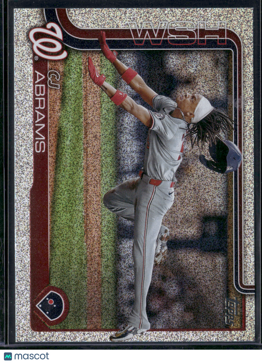 2025 Topps Series 1 CJ ABRAMS #122 Glitter Foil