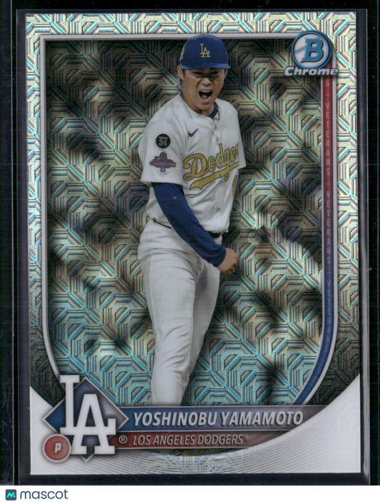 2025 Bowman Chrome YOSHINOBU YAMAMOTO #76 Mega