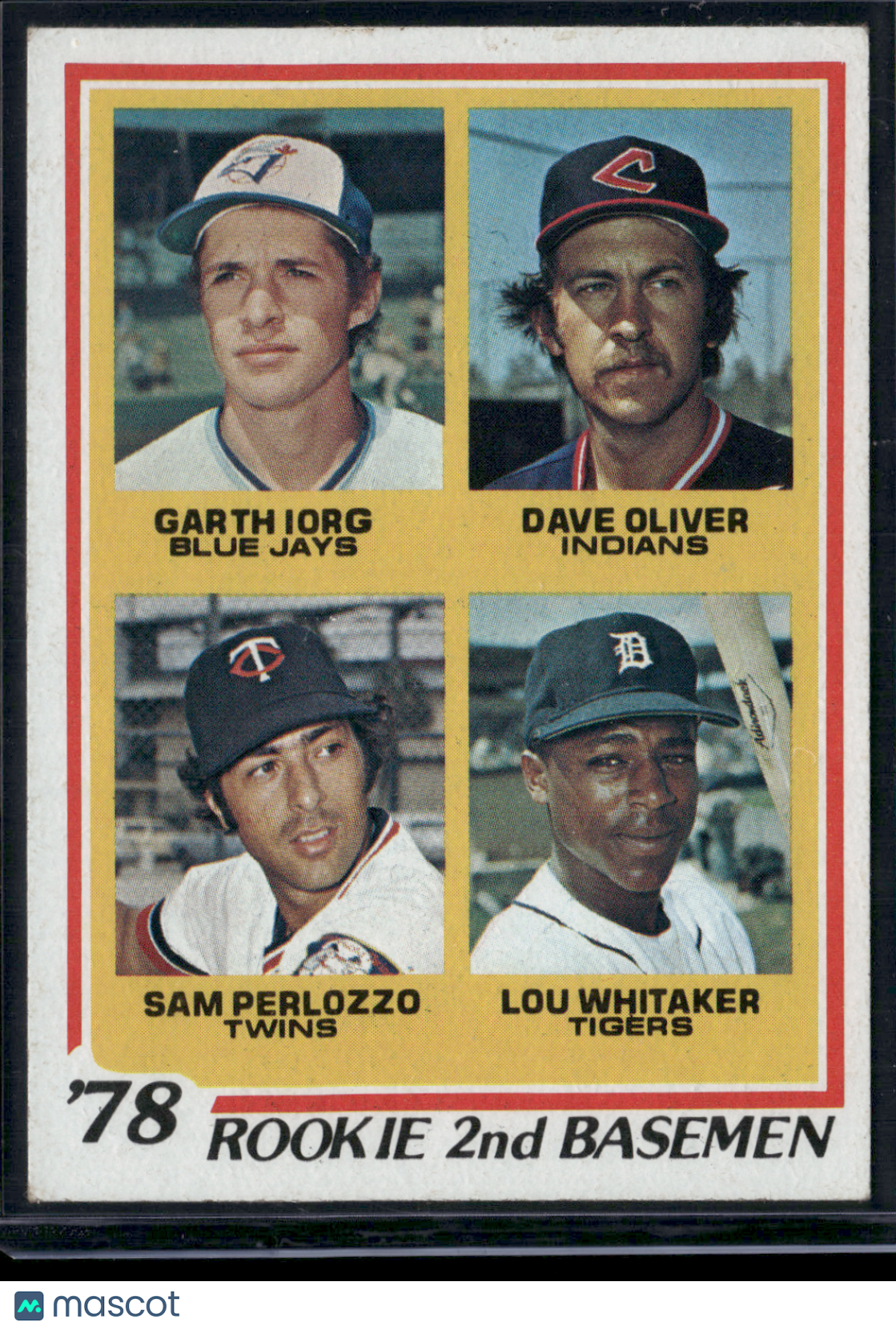 1978 Topps LOU WHITAKER/IORG/OLIVER/PERLOZZO #704 78 Rookie 2ndBasemen(EX-EX/MT)