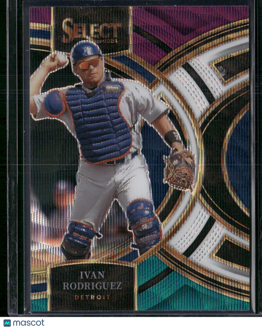 2024 Select Baseball IVAN RODRIGUEZ #74 Premier Tri-Color Prizm