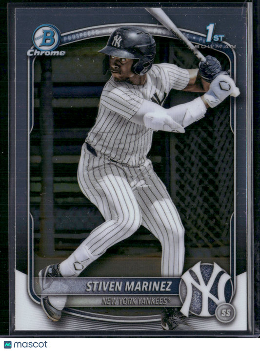 2025 Bowman Chrome STIVEN MARINEZ #BCP-189 Chrome 1st Bowman