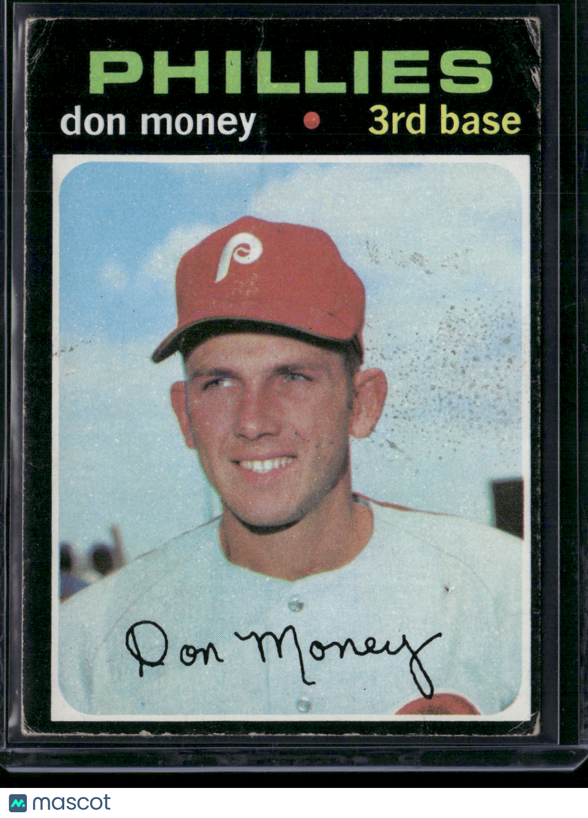 1971 Topps DON MONEY #49 (Poor - Wrinkles, Pinhole)