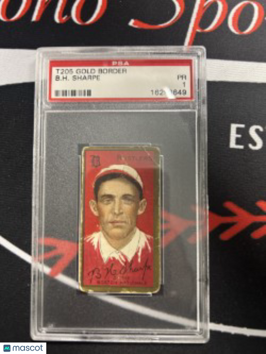 1911 T205 Gold Border B. H. SHARPE PSA 1