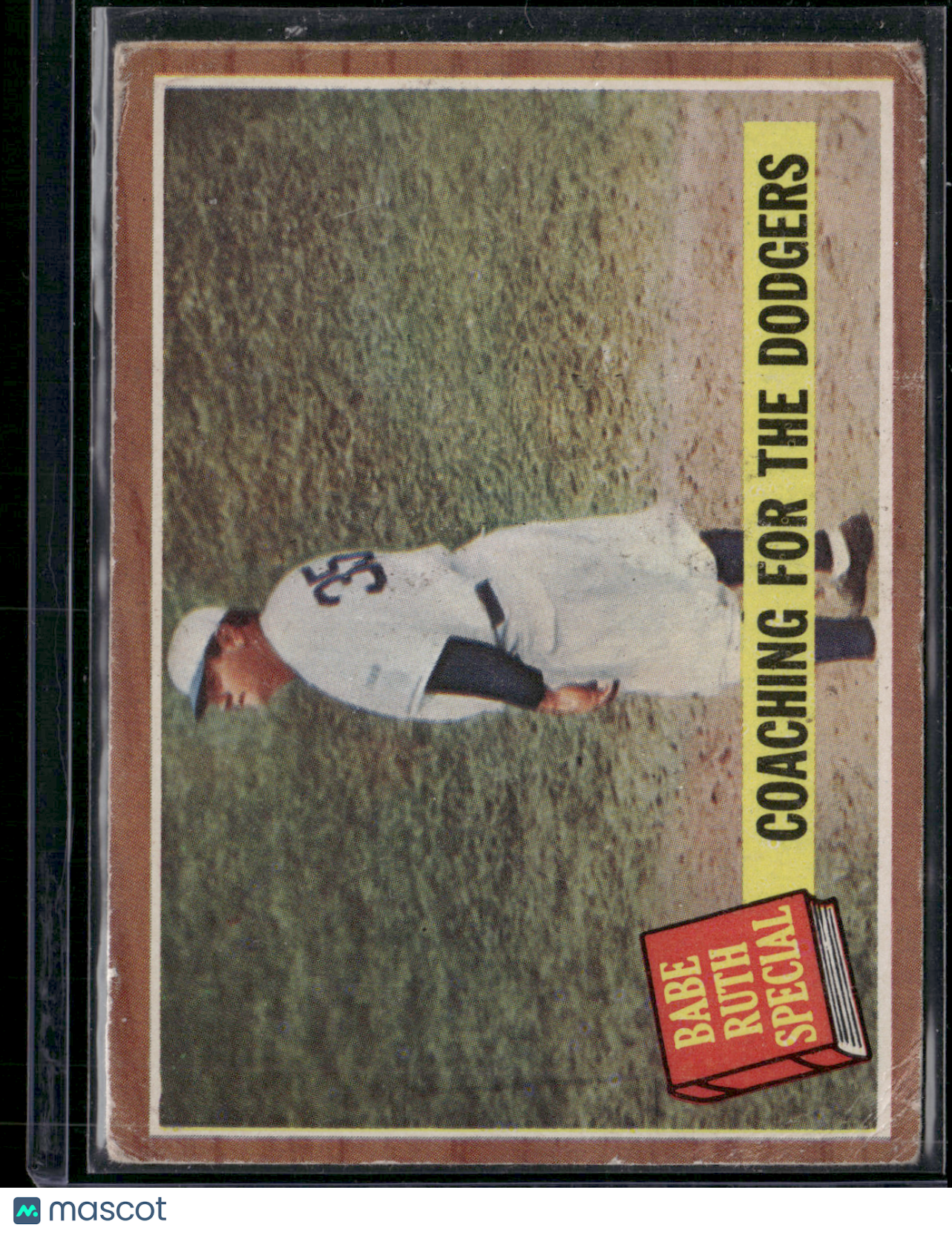 1962 Topps BABE RUTH SPECIAL #142 Coaching for the Dodgers Wrinkles (Good)