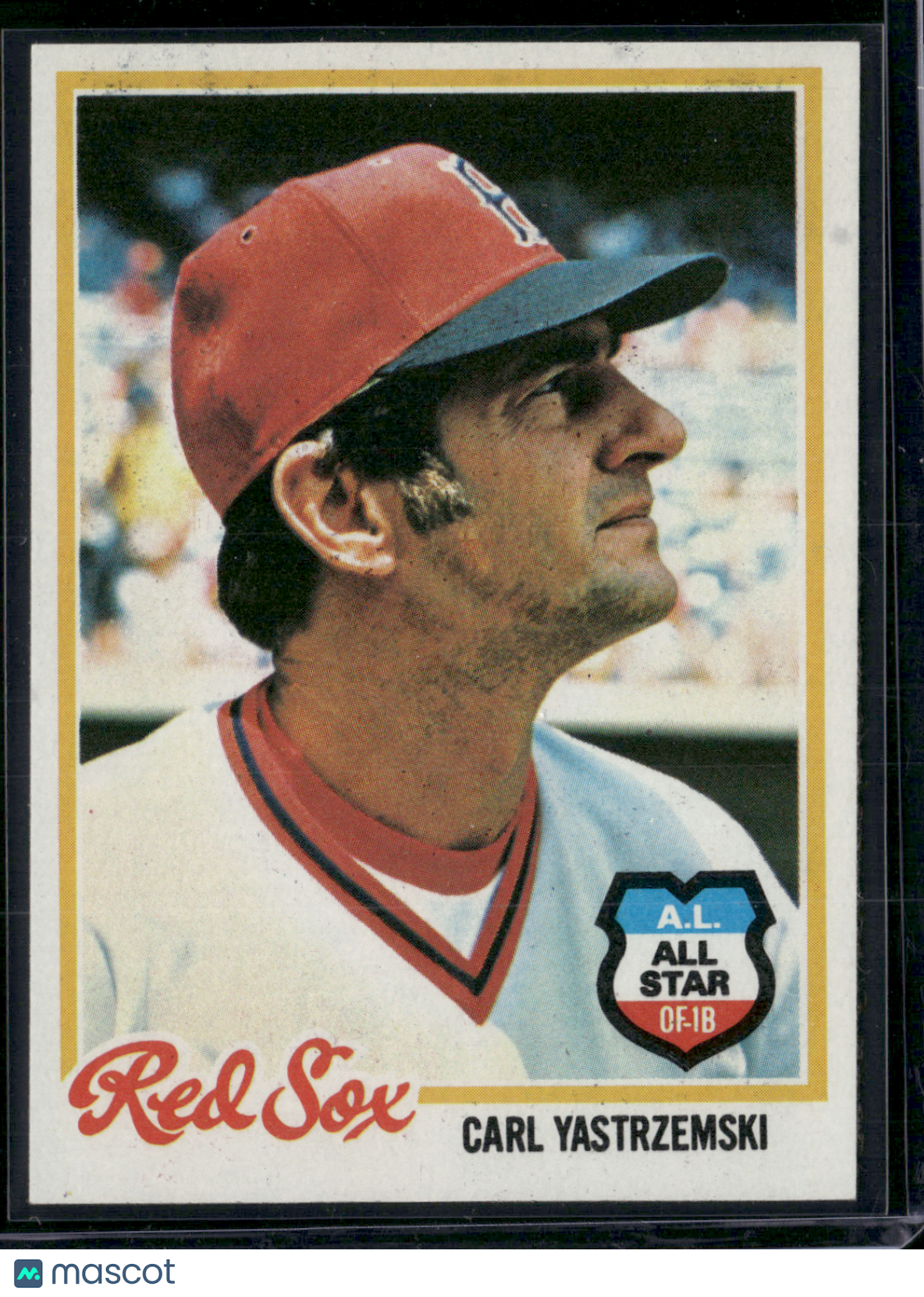 1978 Topps CARL YASTRZEMSKI #40 Print Snow (EX)